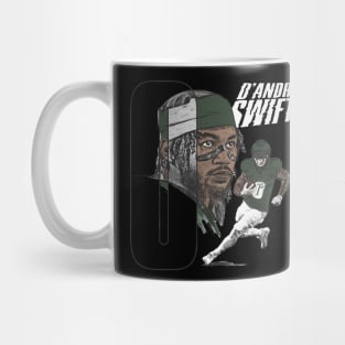 D'Andre Swift Philadelphia Portrait Number Mug